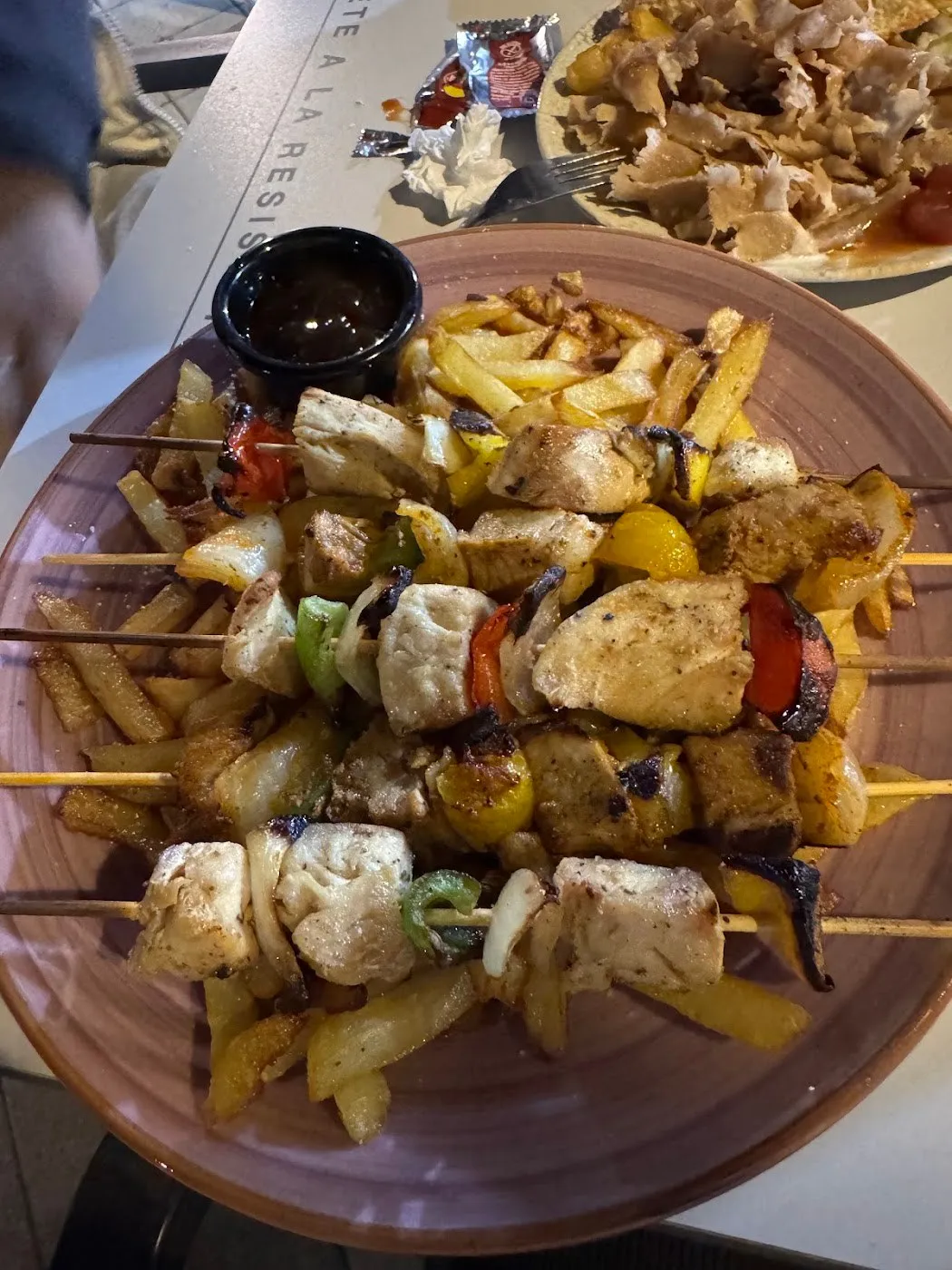 Brochetas de pollo